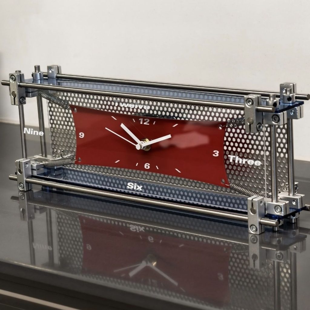 Industrial Tension Desk Clock – Handmade Mechanical Style Table Clock for Office & Home Decor